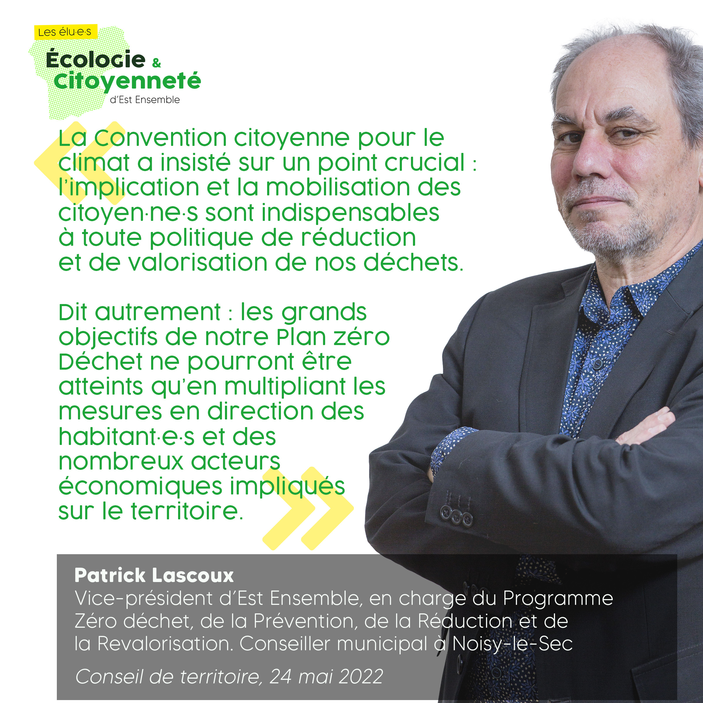 Intervention de Patrick Lascoux sur la réduction et la valorisation des